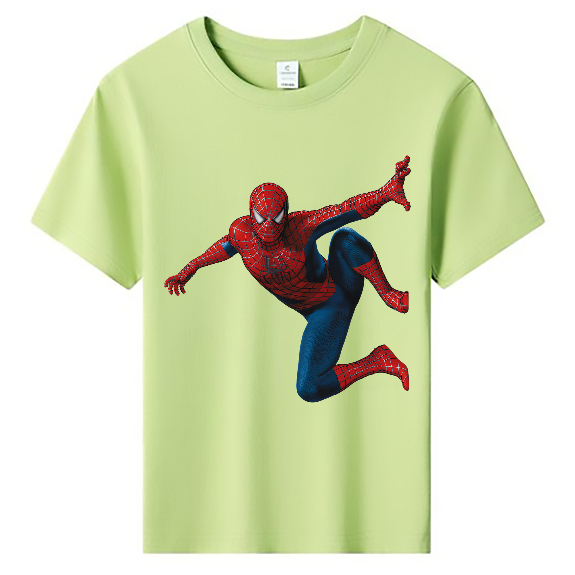 （画像用） Spider Man スパイダーマン 綿100％キッズTシャツ（フロントプリント）
